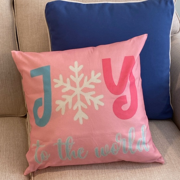 Pink Christmas Pillow  - Coquette Holiday Decor - Picture 14 of 16